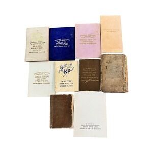 Lot 10 Vintage‎ Jewish Wedding Bar Mitzvah Programs Ephemera 1970s 1980s Judaica